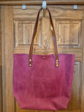 KMM & Co - Pink Leather Tote
